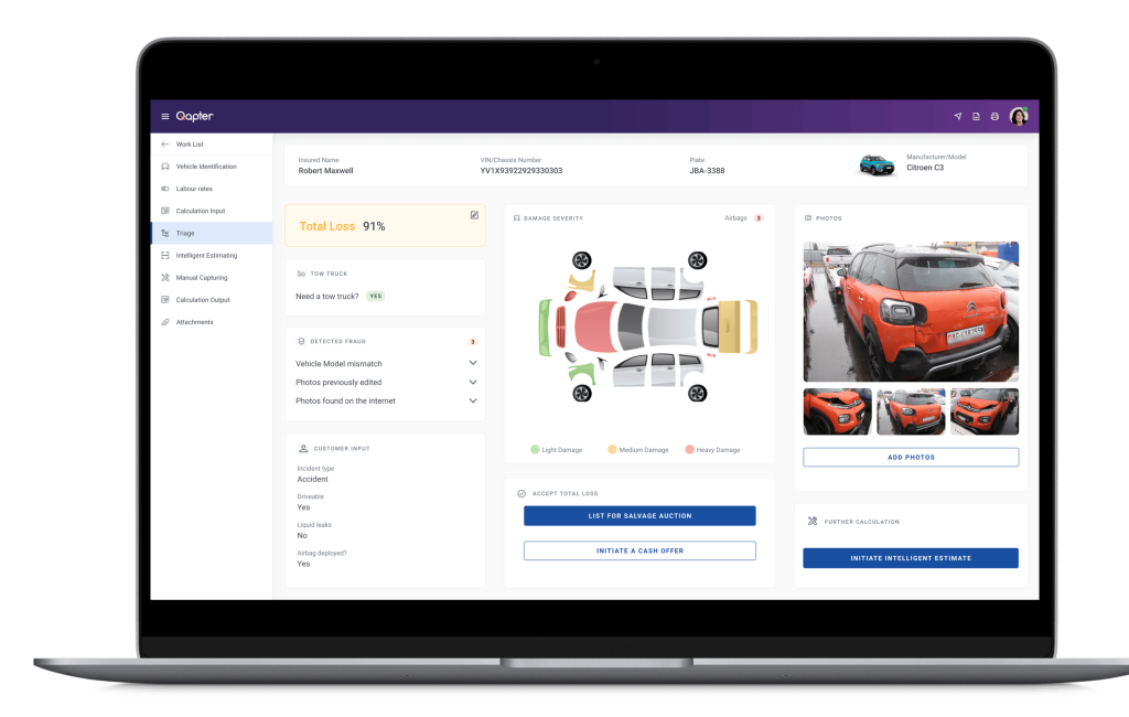 Auto Repair Estimating Software Dashboard