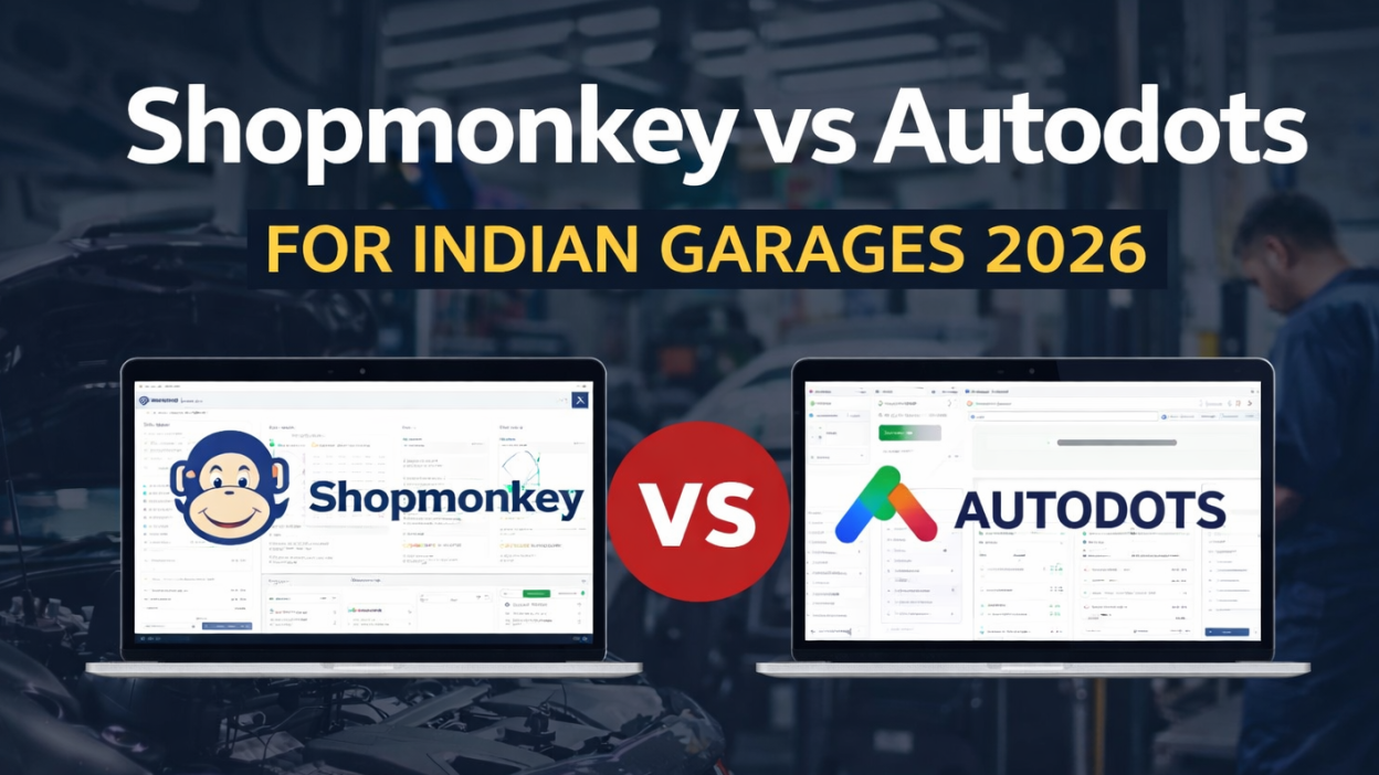 Comparison of Shopmonkey and Autodots auto repair software for Indian garages