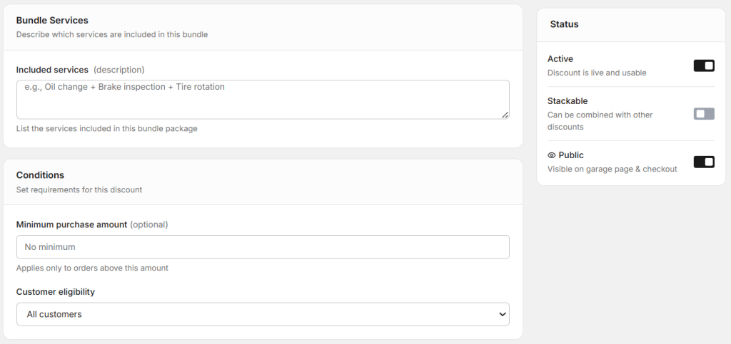 Add more details for discount.