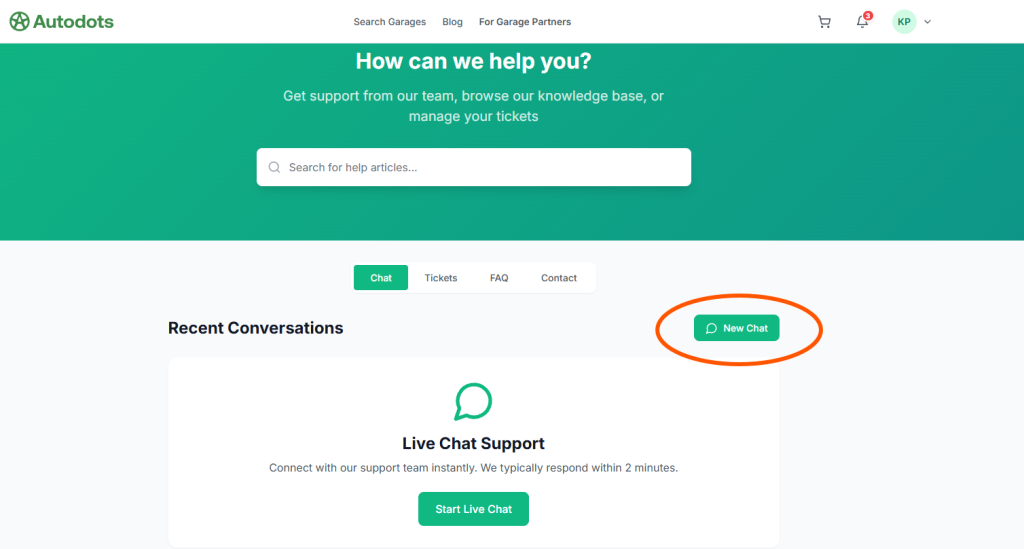 live chat support-user