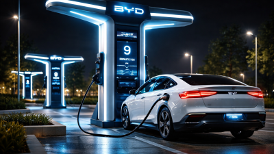 BYD Flash Charging 2026 station with electric vehicle charging in 9 minutes