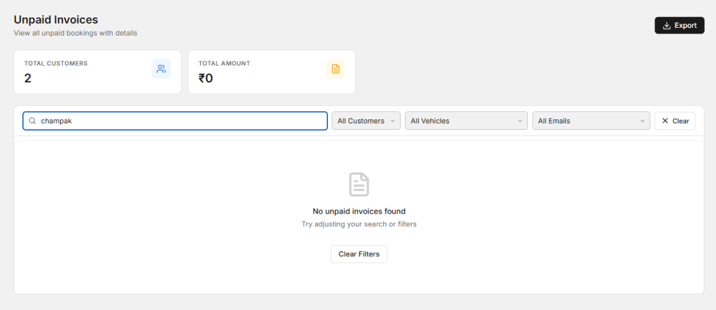 Here you can See your unpaid invoices on autodots patner page .