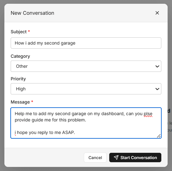 What things you write to suport team.