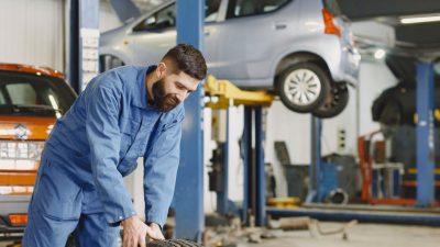 Large auto workshop garage management
